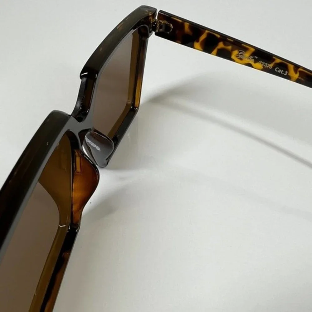 Sunglasses Brown turtle shell chic square colored stylish boho baddie normcore